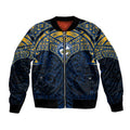 Personalized Parramatta Eels Bomber Jacket Polynesian Tribal Pattern Style