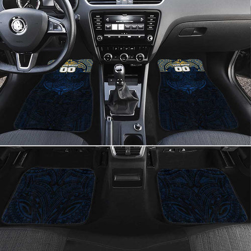 Personalized Parramatta Eels Car Mats Polynesian Tribal Pattern Style