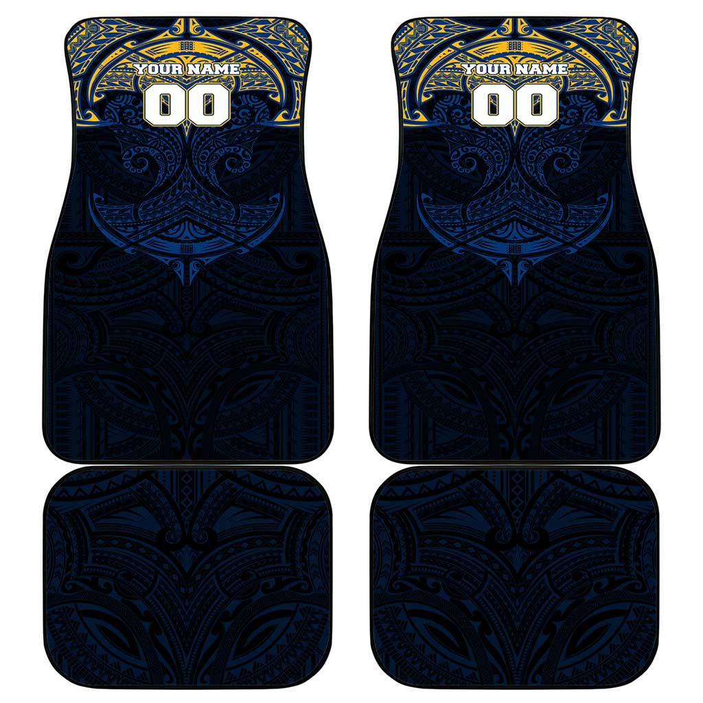Personalized Parramatta Eels Car Mats Polynesian Tribal Pattern Style