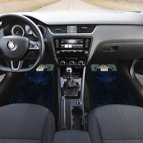 Personalized Parramatta Eels Car Mats Polynesian Tribal Pattern Style