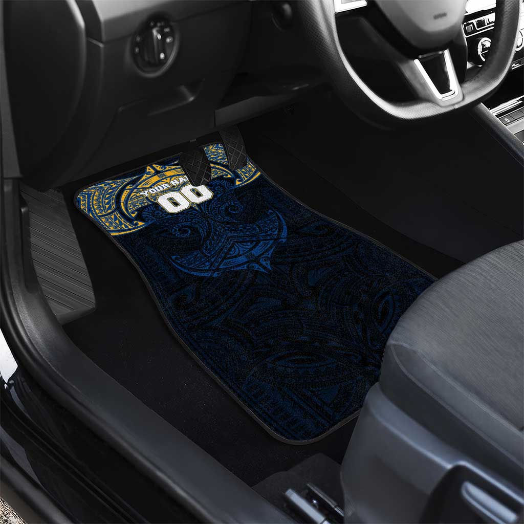 Personalized Parramatta Eels Car Mats Polynesian Tribal Pattern Style