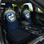 Personalized Parramatta Eels Car Seat Cover Polynesian Tribal Pattern Style