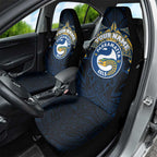 Personalized Parramatta Eels Car Seat Cover Polynesian Tribal Pattern Style