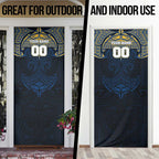 Personalized Parramatta Eels Door Cover Polynesian Tribal Pattern Style
