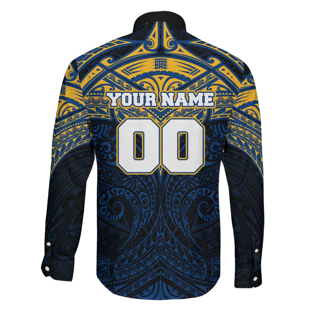Personalized Parramatta Eels Family Matching Off Shoulder Maxi Dress and Hawaiian Shirt Polynesian Tribal Pattern Style