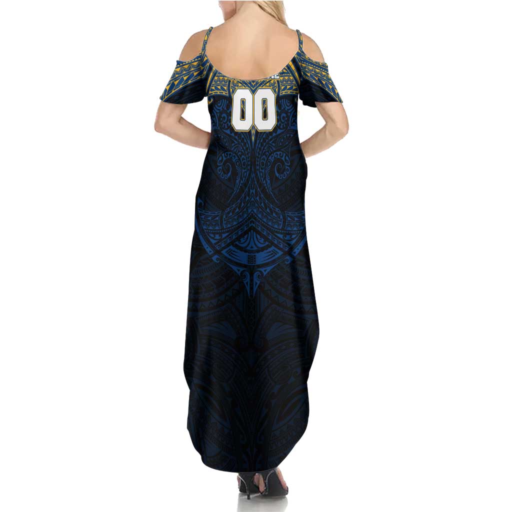 Personalized Parramatta Eels Family Matching Summer Maxi Dress and Hawaiian Shirt Polynesian Tribal Pattern Style