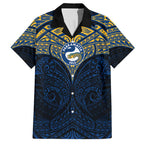 Personalized Parramatta Eels Hawaiian Shirt Polynesian Tribal Pattern Style
