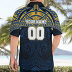 Personalized Parramatta Eels Hawaiian Shirt Polynesian Tribal Pattern Style