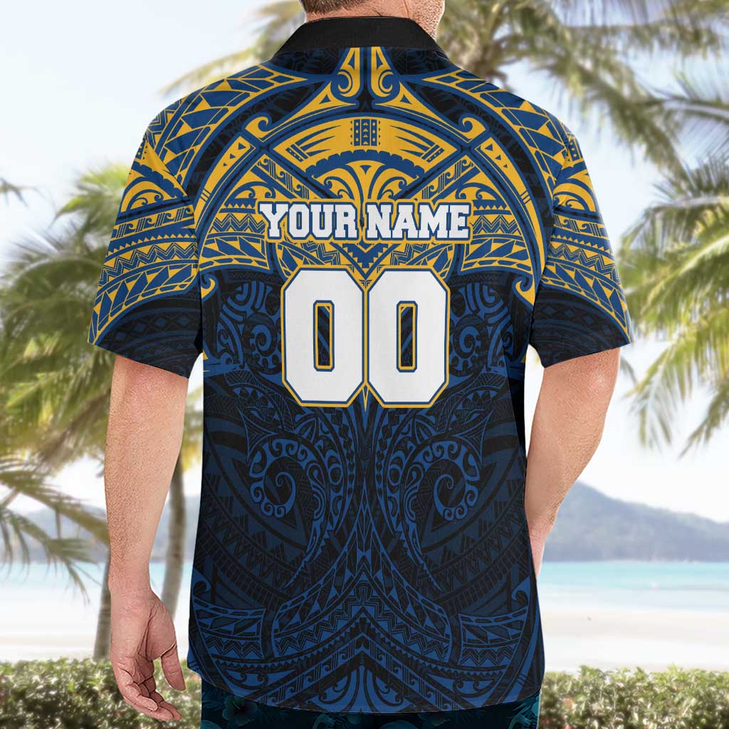 Personalized Parramatta Eels Hawaiian Shirt Polynesian Tribal Pattern Style