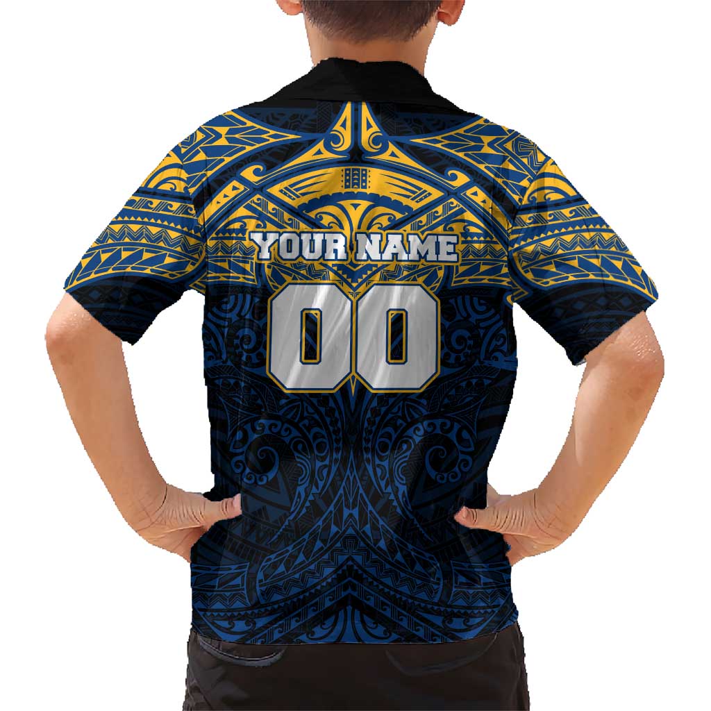 Personalized Parramatta Eels Hawaiian Shirt Polynesian Tribal Pattern Style