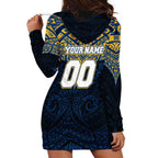 Personalized Parramatta Eels Hoodie Dress Polynesian Tribal Pattern Style