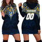 Personalized Parramatta Eels Hoodie Dress Polynesian Tribal Pattern Style