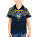 Personalized Parramatta Eels Kid Hawaiian Shirt Polynesian Tribal Pattern Style