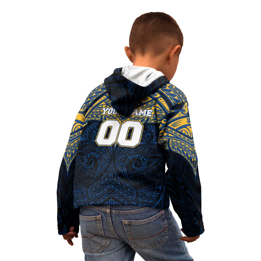 Personalized Parramatta Eels Kid Hoodie Polynesian Tribal Pattern Style