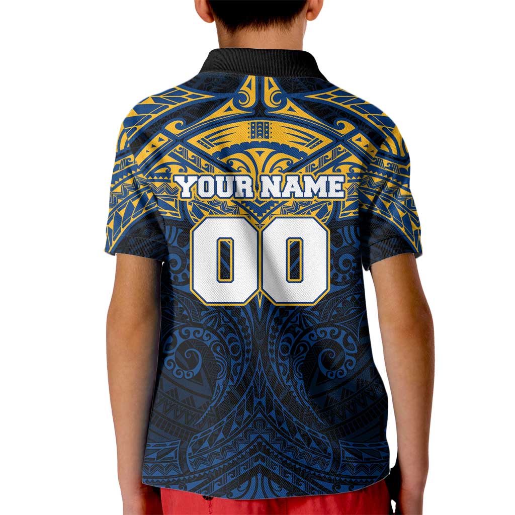 Personalized Parramatta Eels Kid Polo Shirt Polynesian Tribal Pattern Style