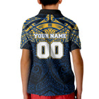 Personalized Parramatta Eels Kid Polo Shirt Polynesian Tribal Pattern Style