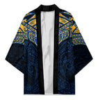 Personalized Parramatta Eels Kimono Polynesian Tribal Pattern Style