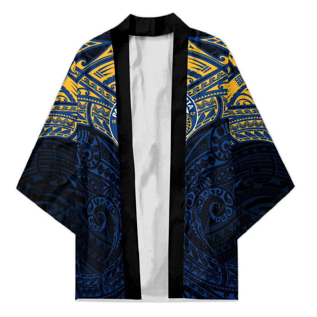 Personalized Parramatta Eels Kimono Polynesian Tribal Pattern Style