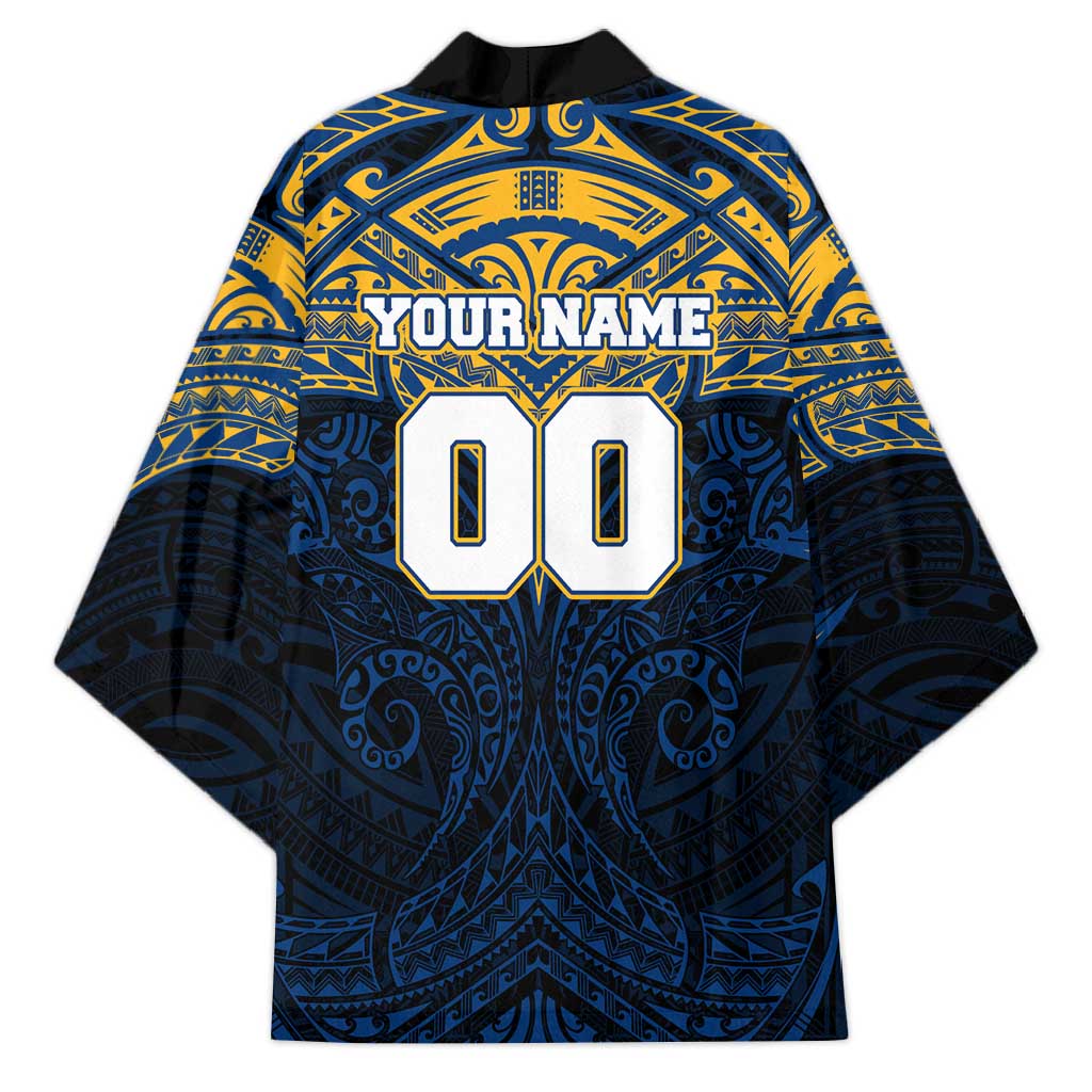 Personalized Parramatta Eels Kimono Polynesian Tribal Pattern Style