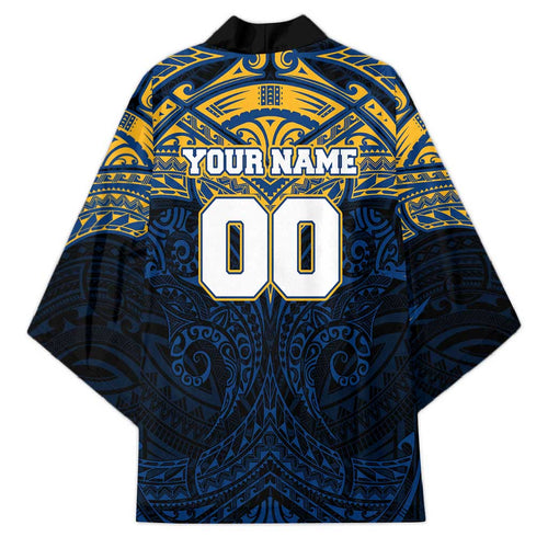 Personalized Parramatta Eels Kimono Polynesian Tribal Pattern Style