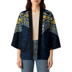 Personalized Parramatta Eels Kimono Polynesian Tribal Pattern Style