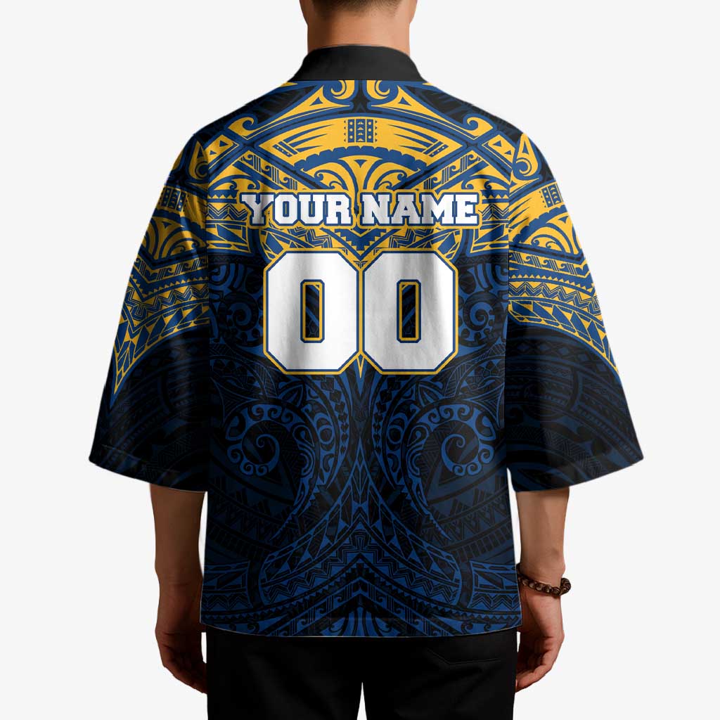 Personalized Parramatta Eels Kimono Polynesian Tribal Pattern Style