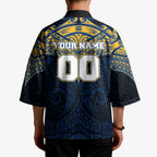 Personalized Parramatta Eels Kimono Polynesian Tribal Pattern Style