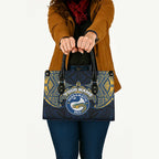 Personalized Parramatta Eels Leather Bag Polynesian Tribal Pattern Style
