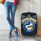 Personalized Parramatta Eels Luggage Cover Polynesian Tribal Pattern Style