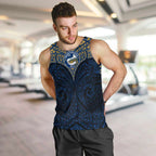 Personalized Parramatta Eels Men Tank Top Polynesian Tribal Pattern Style