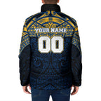 Personalized Parramatta Eels Padded Jacket Polynesian Tribal Pattern Style