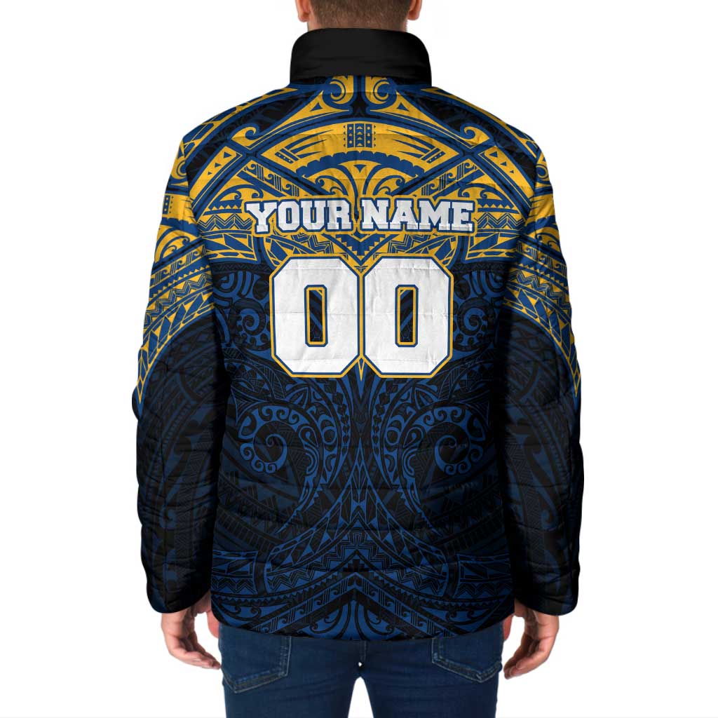 Personalized Parramatta Eels Padded Jacket Polynesian Tribal Pattern Style