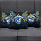 Personalized Parramatta Eels Pillow Cover Polynesian Tribal Pattern Style