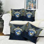 Personalized Parramatta Eels Pillow Cover Polynesian Tribal Pattern Style