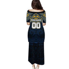 Personalized Parramatta Eels Puletasi Polynesian Tribal Pattern Style