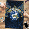 Personalized Parramatta Eels Puzzle Polynesian Tribal Pattern Style