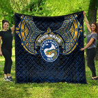 Personalized Parramatta Eels Quilt Polynesian Tribal Pattern Style