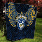 Personalized Parramatta Eels Quilt Polynesian Tribal Pattern Style
