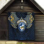 Personalized Parramatta Eels Quilt Polynesian Tribal Pattern Style