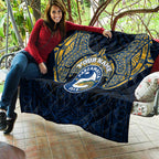 Personalized Parramatta Eels Quilt Polynesian Tribal Pattern Style