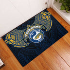 Personalized Parramatta Eels Rubber Doormat Polynesian Tribal Pattern Style