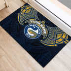 Personalized Parramatta Eels Rubber Doormat Polynesian Tribal Pattern Style