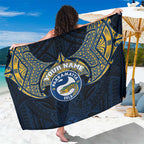 Personalized Parramatta Eels Sarong Polynesian Tribal Pattern Style