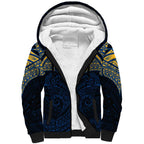 Personalized Parramatta Eels Sherpa Hoodie Polynesian Tribal Pattern Style
