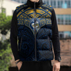 Personalized Parramatta Eels Sleeveless Puffer Jacket Polynesian Tribal Pattern Style