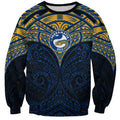 Personalized Parramatta Eels Sweatshirt Polynesian Tribal Pattern Style