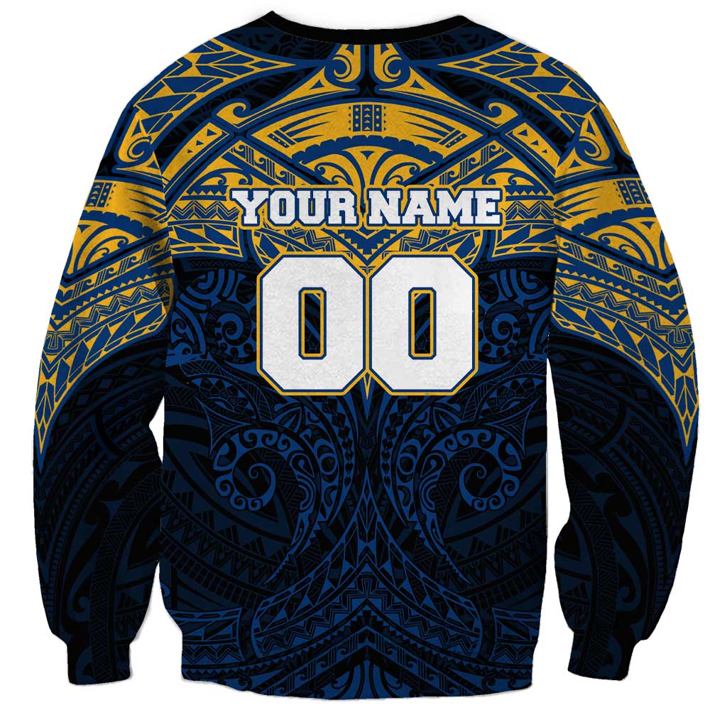 Personalized Parramatta Eels Sweatshirt Polynesian Tribal Pattern Style