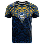 Personalized Parramatta Eels T Shirt Polynesian Tribal Pattern Style