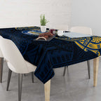 Personalized Parramatta Eels Tablecloth Polynesian Tribal Pattern Style