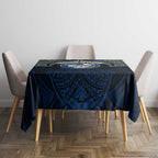 Personalized Parramatta Eels Tablecloth Polynesian Tribal Pattern Style